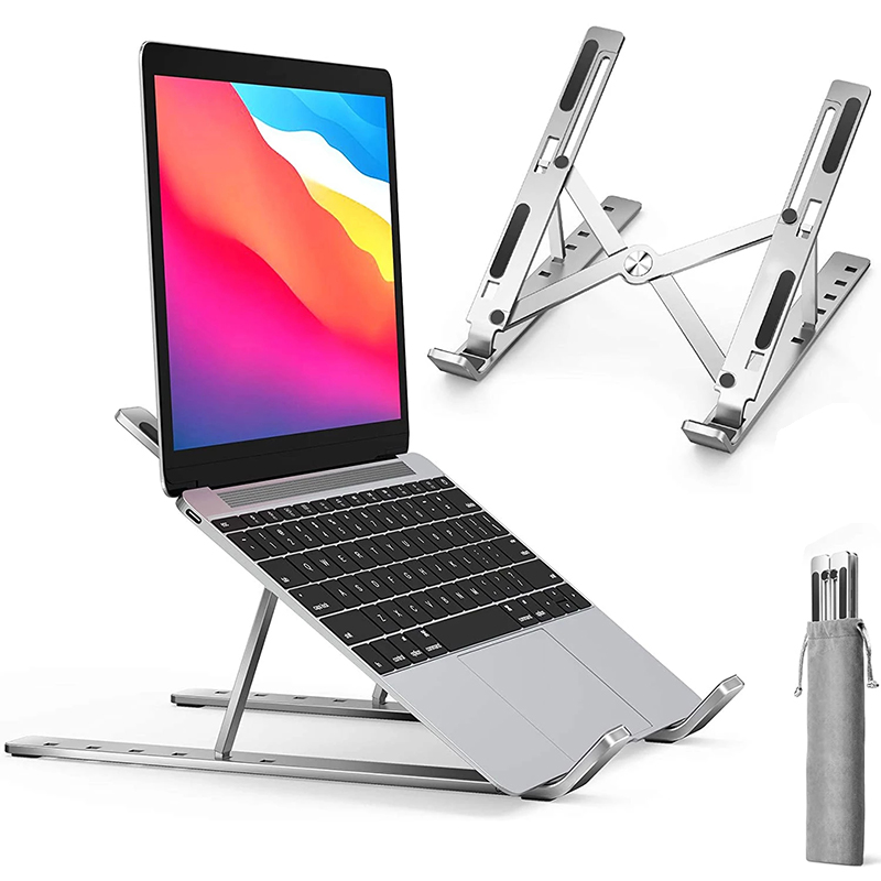 Desk Setup Macbook - Supporto per laptop pieghevole in alluminio