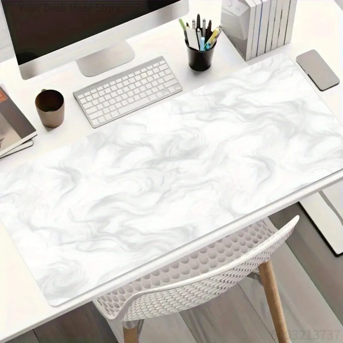 Desk Setup Laptop And Pc - Tappetino per Mouse Moderno di Lusso