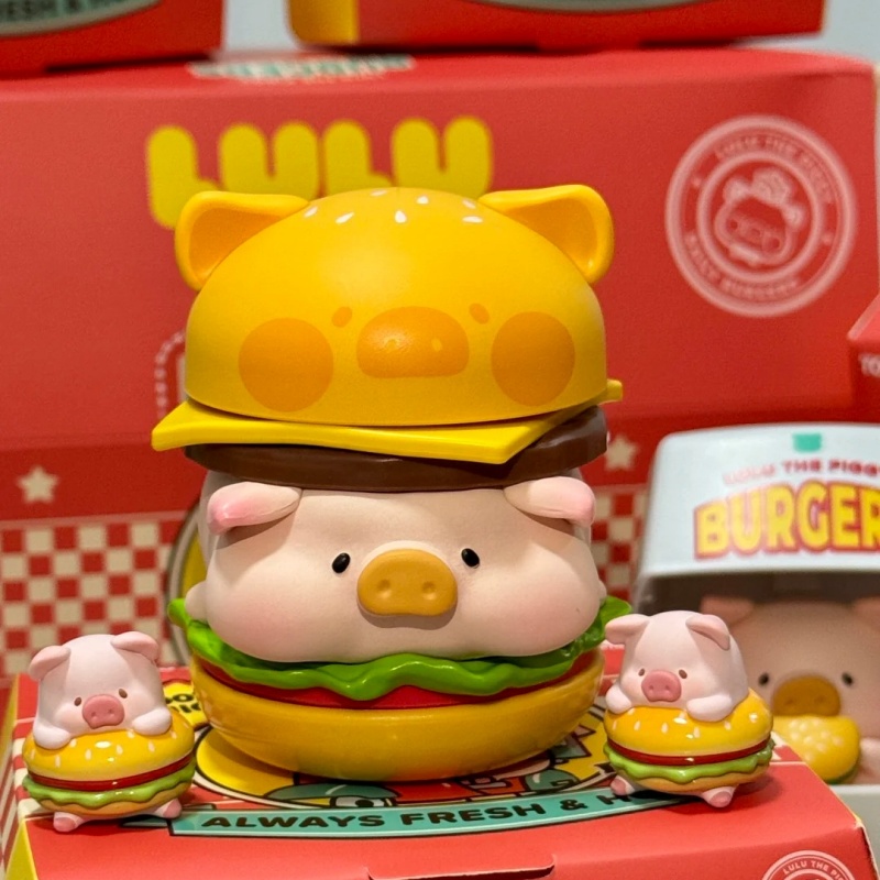Desk Setup Kawaii - LuLu The Piggy Burger Series Figure
