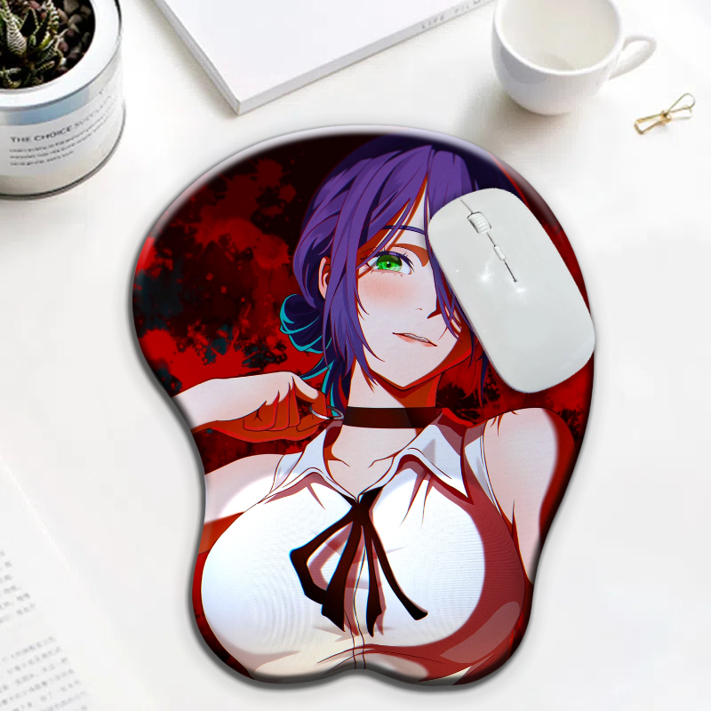 Desk Setup Kawaii - Tappetino per Mouse con Poggiapolsi in