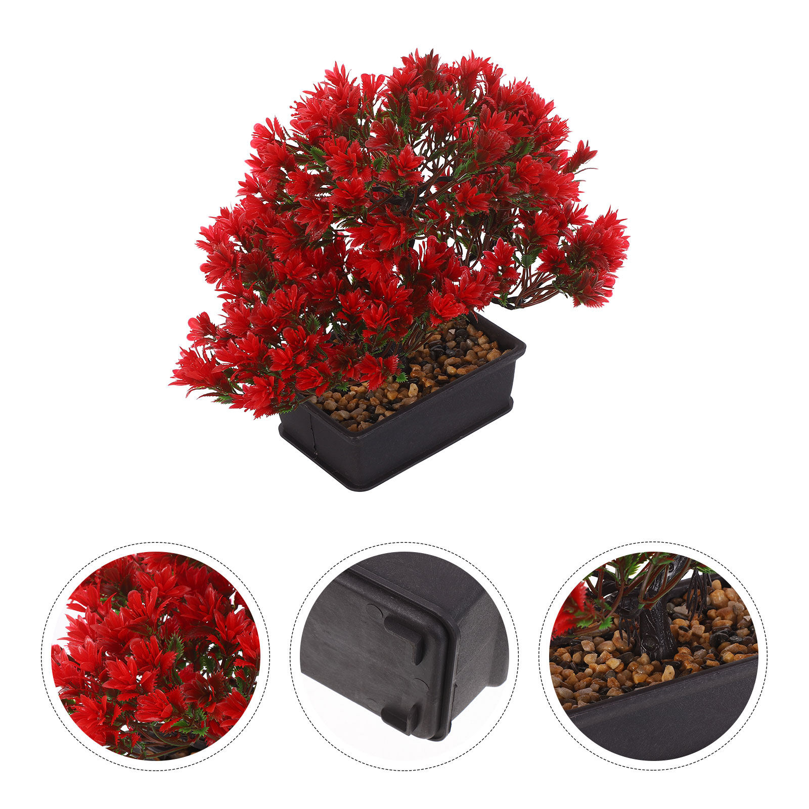 Plant Pot Small Desk - Bonsai Artificiale Piccolo Realistico in Vaso