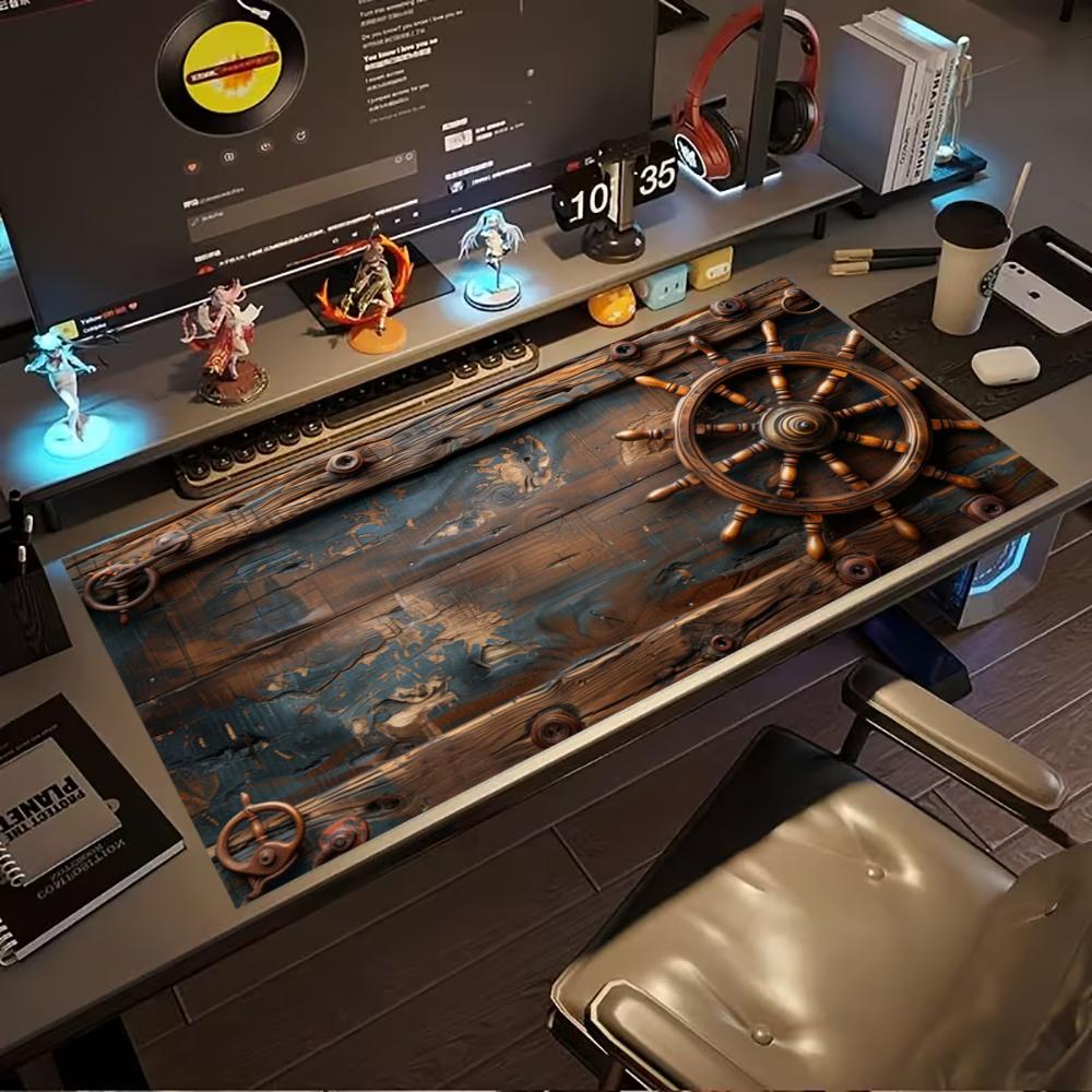 Desk Setup Laptop And Pc - Tappetino per Mouse da Gaming Esteso