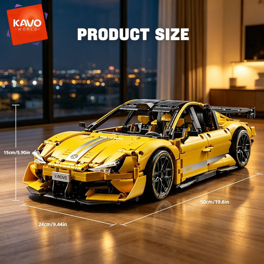 KAVOWORLD 2143 pezzi Auto da C - Yellow Desk Setup recensione e prezzo