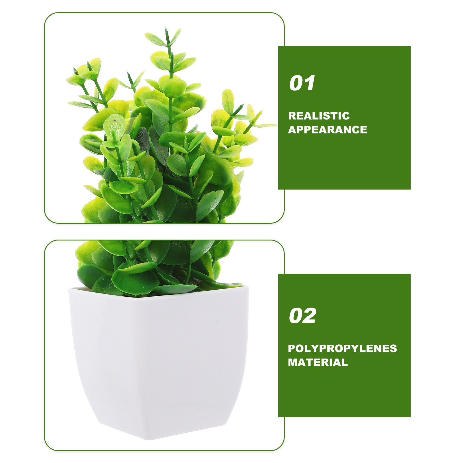 3 Pezzi di Piccole Piante Arti - Plant Pot Small Desk recensione e prezzo