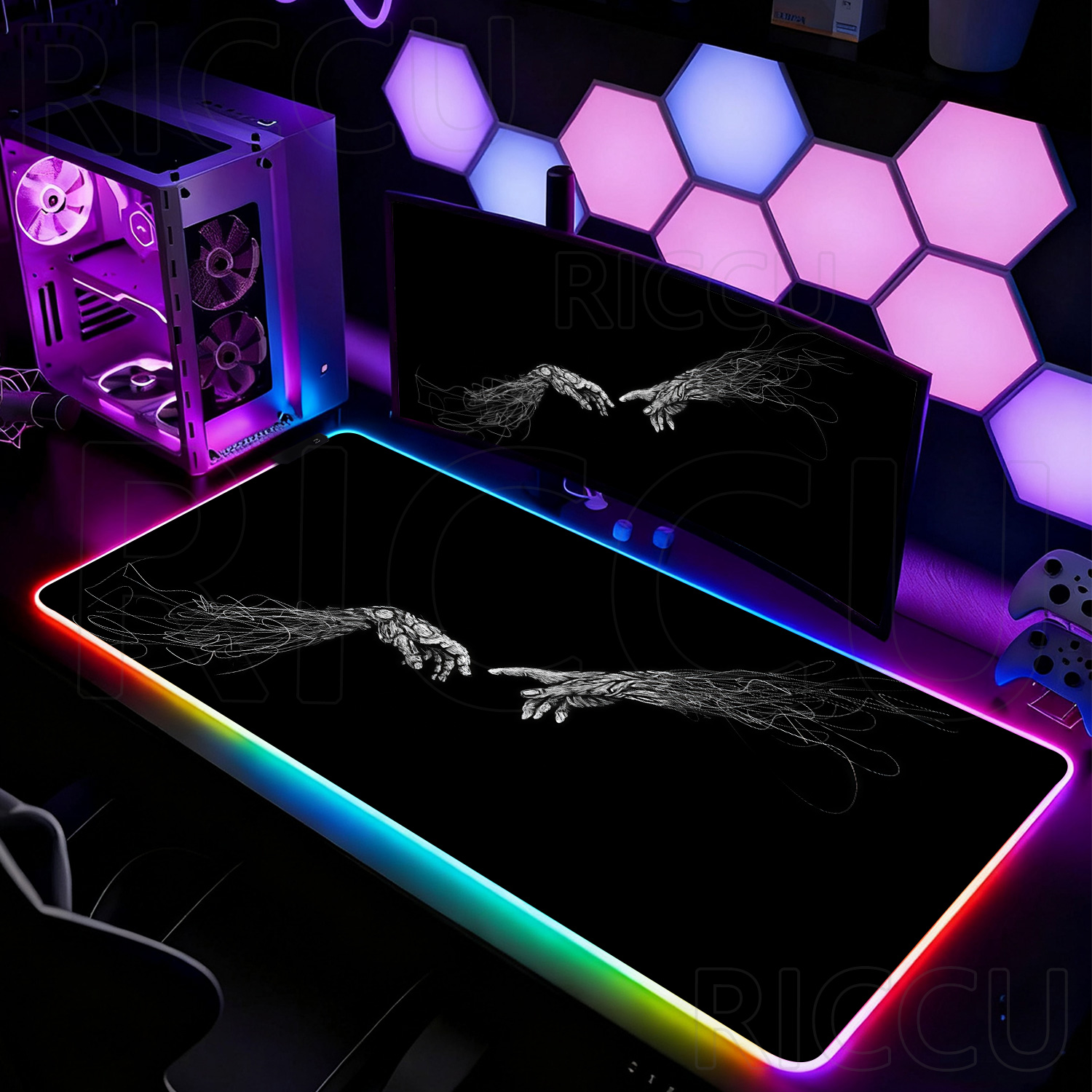 Tappetino per Mouse RGB XXL HD - Desk Setup Laptop And Pc recensione e prezzo